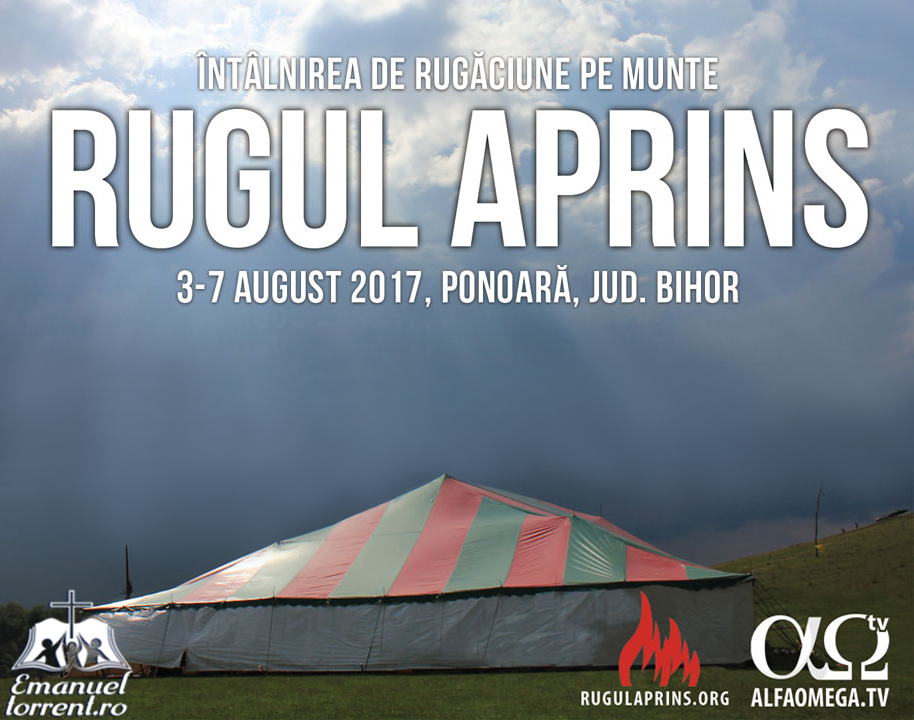 Intalnirea de rugaciune pe munte Rugul Aprins Ponoara 3-7 August 2017