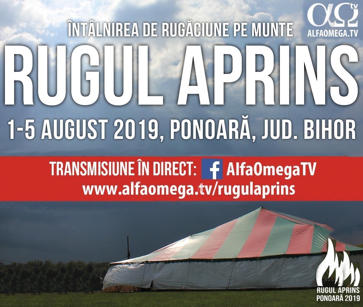 Intalnirile de rugaciune pe Munte Rugul Aprins Ponoara 1-5 August 2019