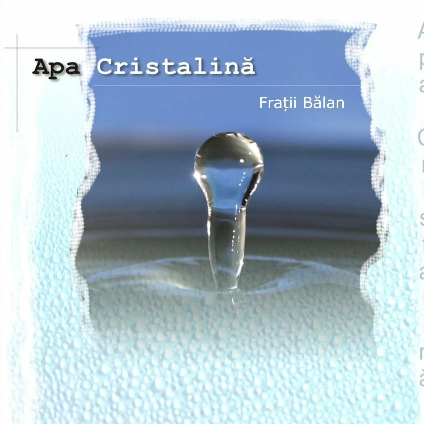 Fratii Balan - Apa Cristalina (2022)