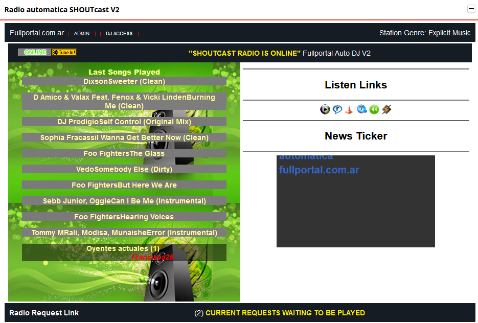 Mod Shoutcast Server v2.6