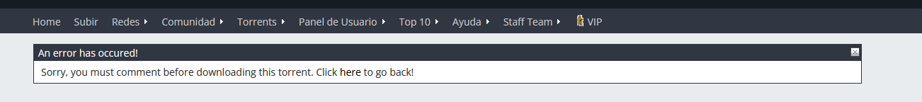 Mod comment required