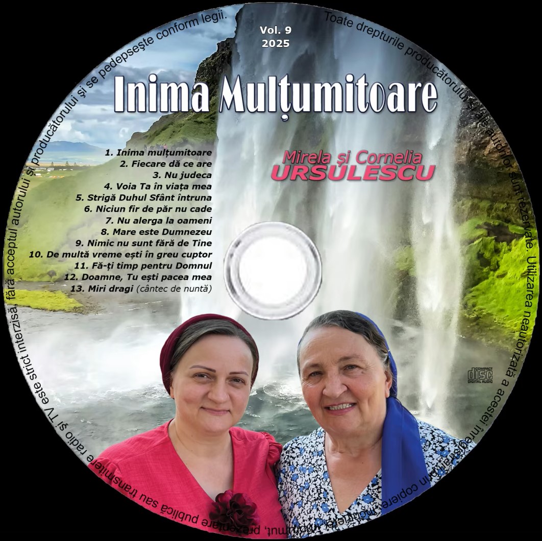 Mirela și Cornelia Ursulescu - Inima mulțumitoare NEGATIV CU VOCI vol.9 (2025)