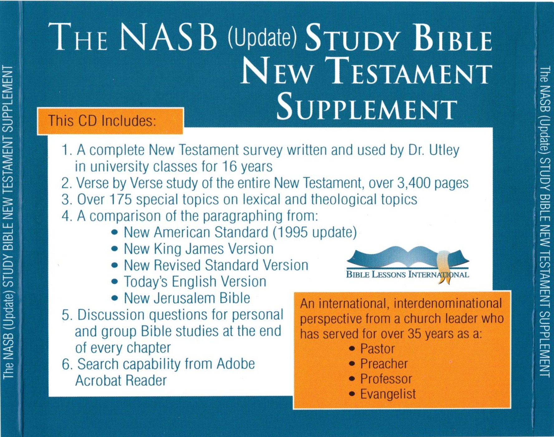 The NASB (Study Bible New Testament Supplement) (2005)